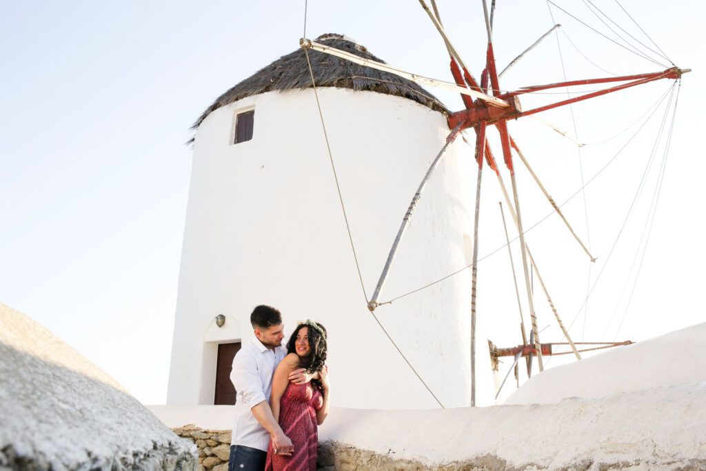 Φωτογράφηση prewedding στην Μύκονο