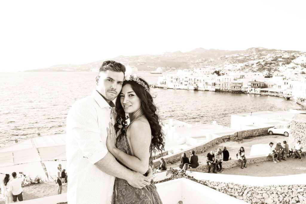 Φωτογράφηση prewedding στην Μύκονο