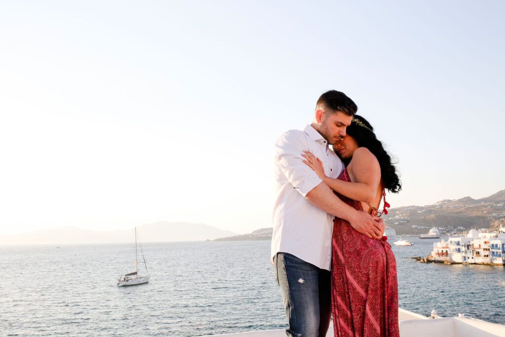Φωτογράφηση prewedding στην Μύκονο